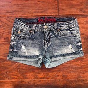 Wallflower Distressed Jean Shorts. Size 5.